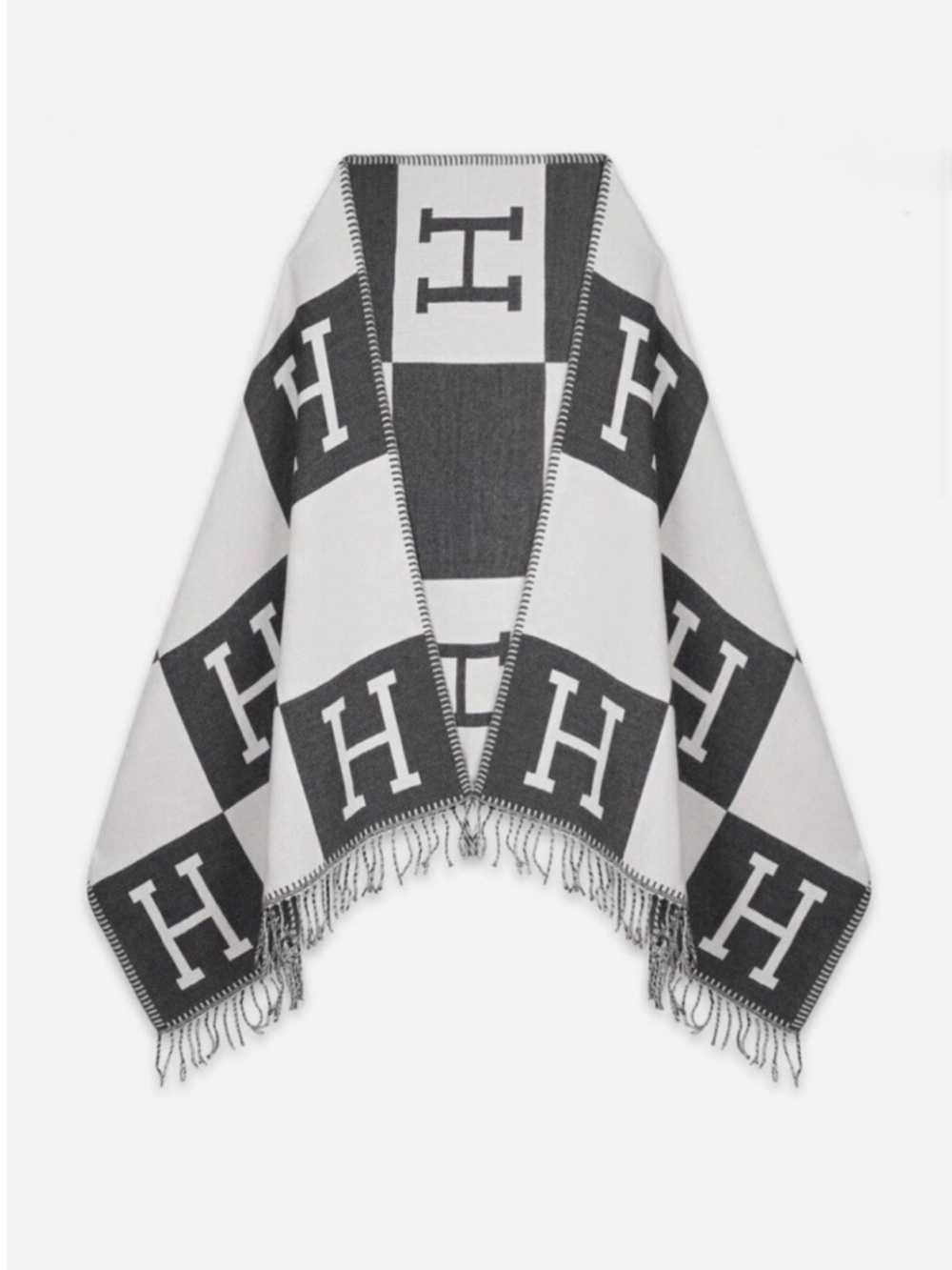 Silky Shawl Wrap Scarf / Poncho Cape